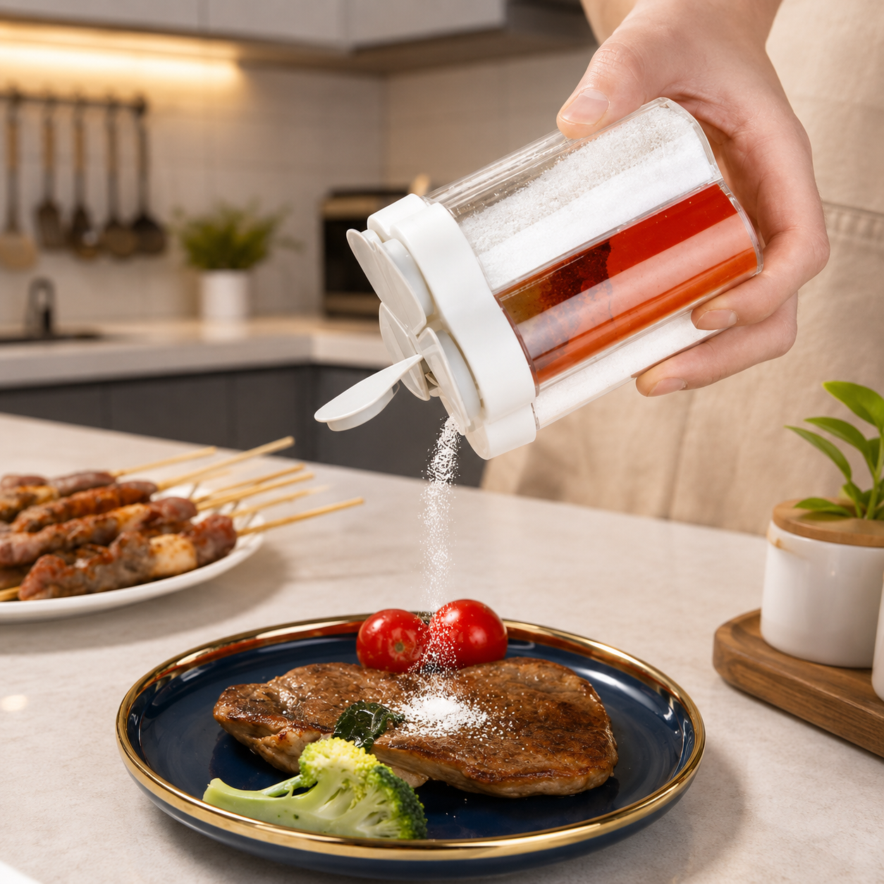 Five Chamber Seasoning Shaker
