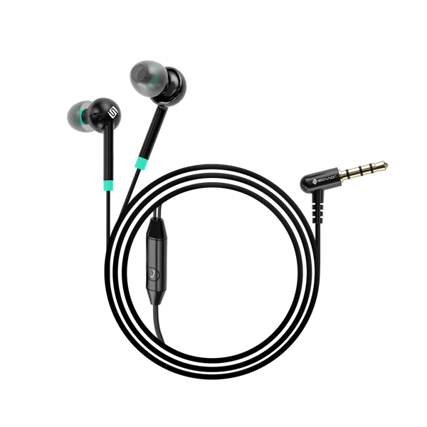 Wired Stereo Earphones with 3.5mm Jack | In-Ear Handsfree with Microphone