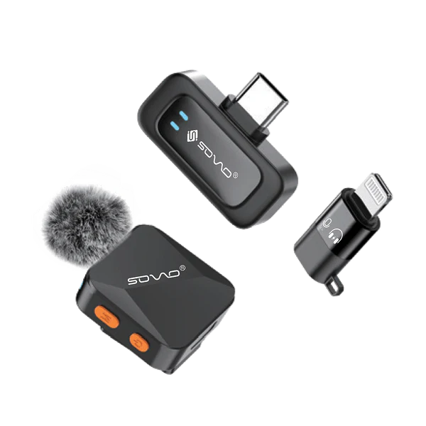 SOVO SWM-555 VOLO Series Wireless Lavalier Microphone | Plug & Play Clip-On Mic