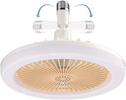 3-Speed Adjustable Blade-Less Fan Lamp for Bedroom & Living Room