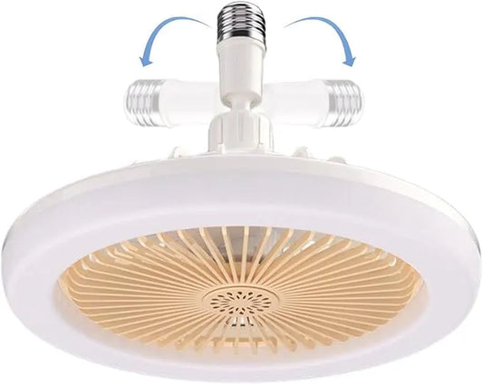 3-Speed Adjustable Blade-Less Fan Lamp for Bedroom & Living Room