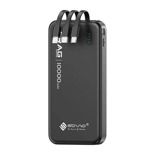SOVO SPB-612 Portable Power Bank | 10000mAh Fast Charging Power Bank