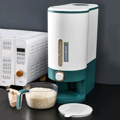 Automatic Rice & Grain Dispenser with Measuring Cup,