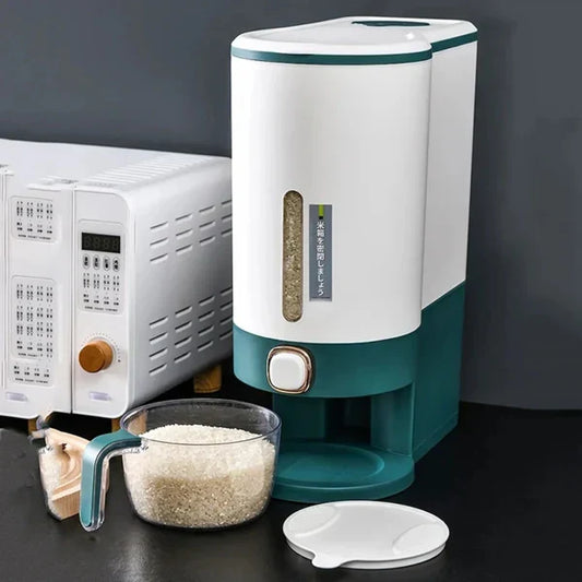 Automatic Rice & Grain Dispenser with Measuring Cup,
