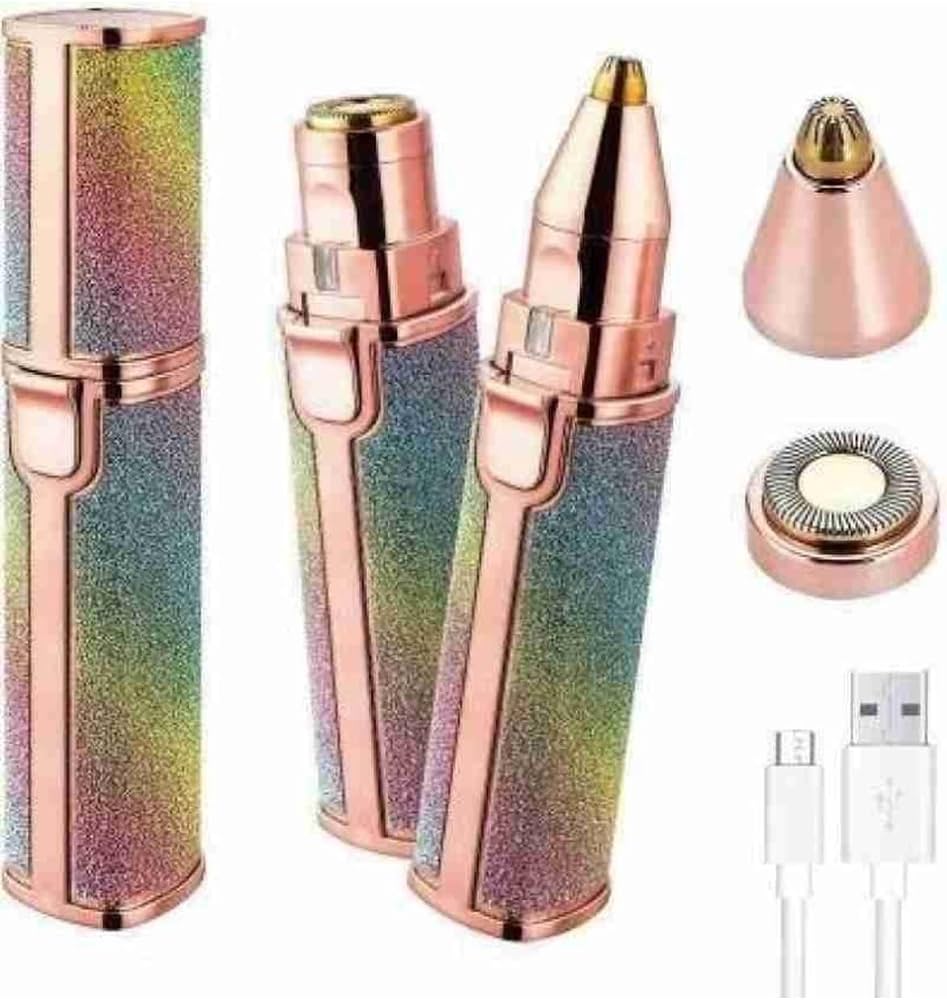 2-in-1 Eyebrow Trimmer & Facial Hair Shaver,