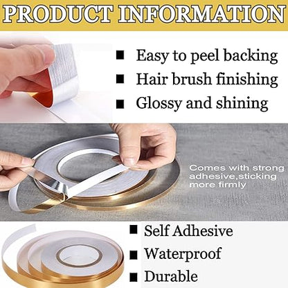 Gold Tile Gap Sticker Tape