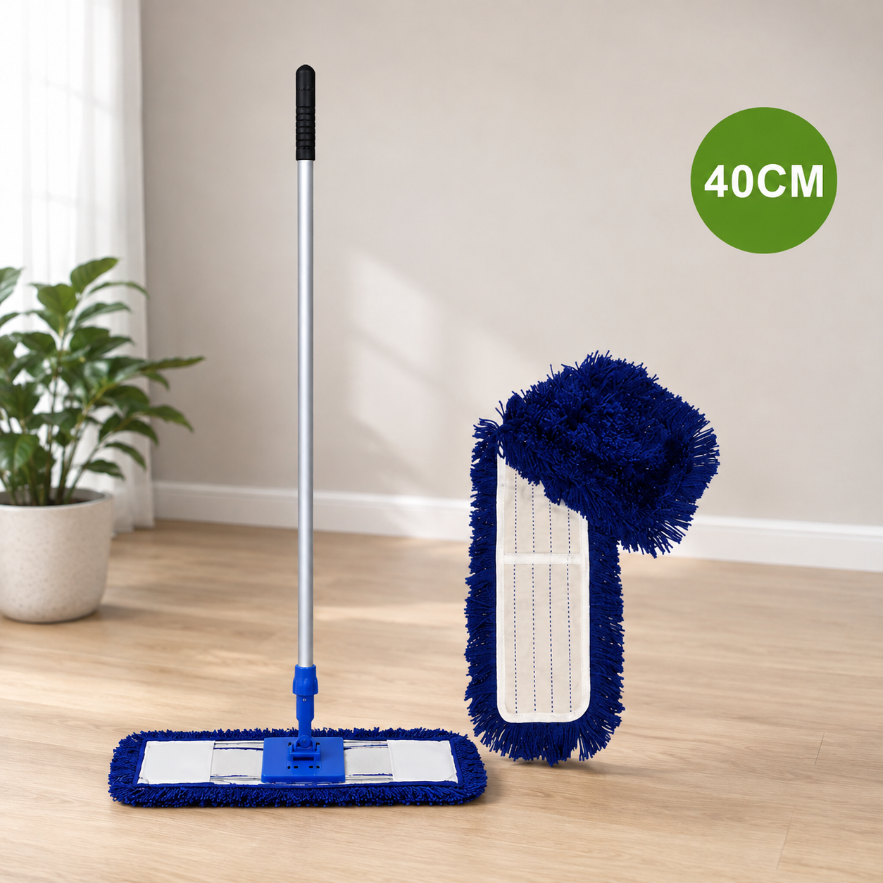Acrylic Dust Mop 40cm with Adjustable Handle