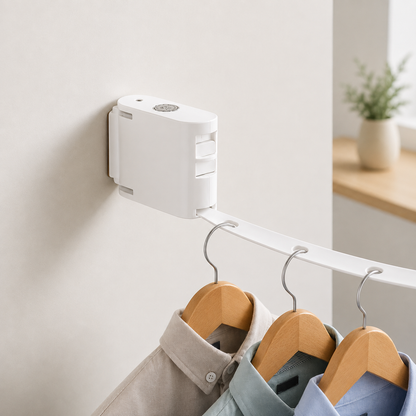Space-Saving Indoor/Outdoor Laundry Line