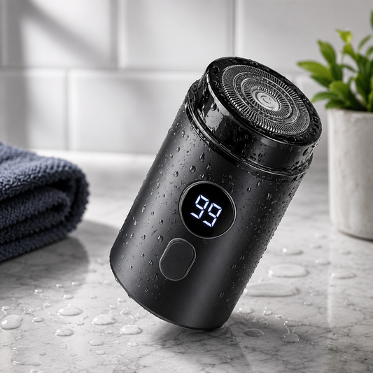 Rechargeable Rotary Razor with LED Display