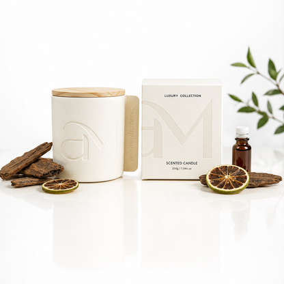 Luxury Collection Scented Candle  Bergamot, Citrus & Woody Amber