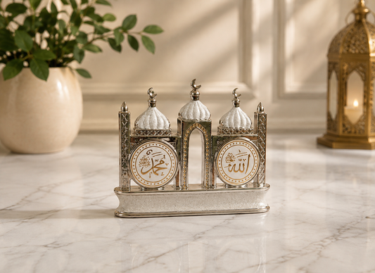 Silver Mosque-Design Islamic Home Decor