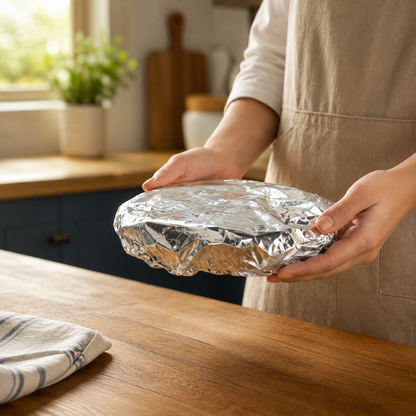 Reusable Elastic Food Cover (Stretch Aluminum Style Dome Cover) Pack of 10