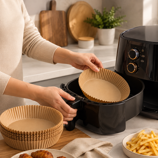 Disposable Air Fryer Parchment Liners (50 Pack, Round)