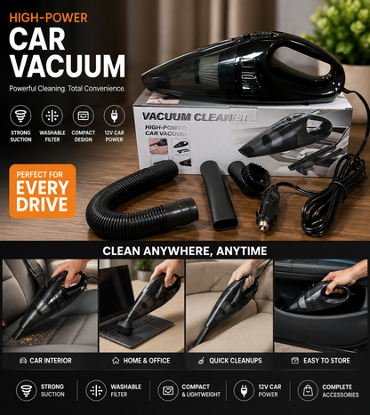 Wired Vacuum Cleaner For Car