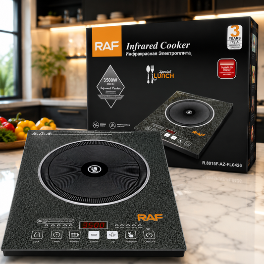 3500W electric infrared cooktop with digital LED display
