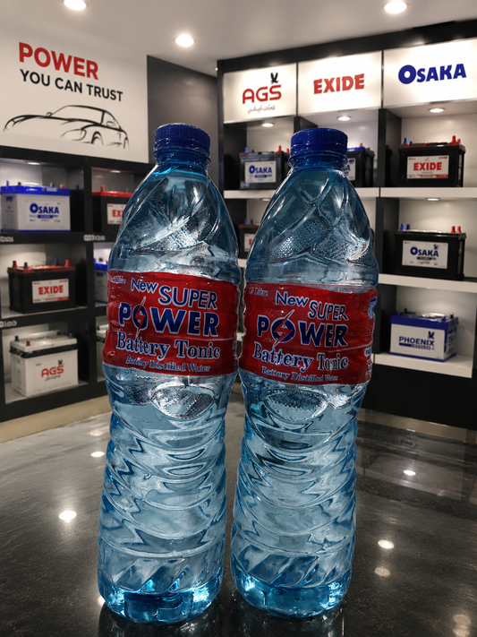 Super Power Battery Tonic – Distilled Water for Batteries (2 bottles)