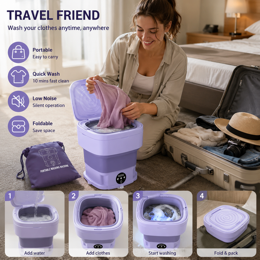 Portable Mini Washing Machine 8L