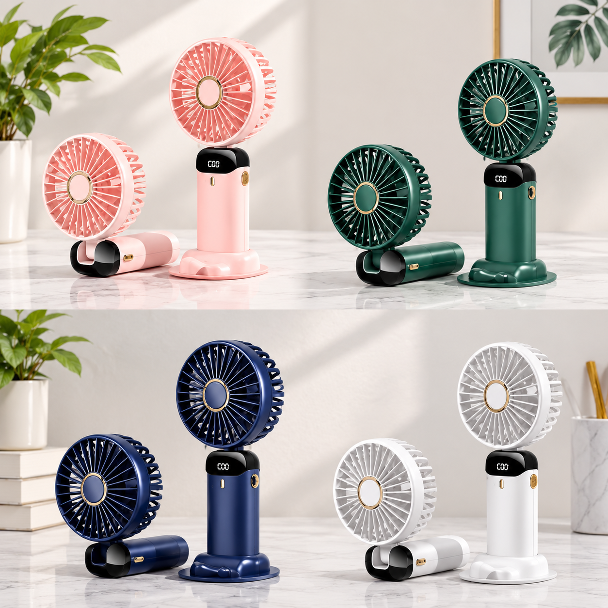 Handheld Foldable Rechargeable Fan