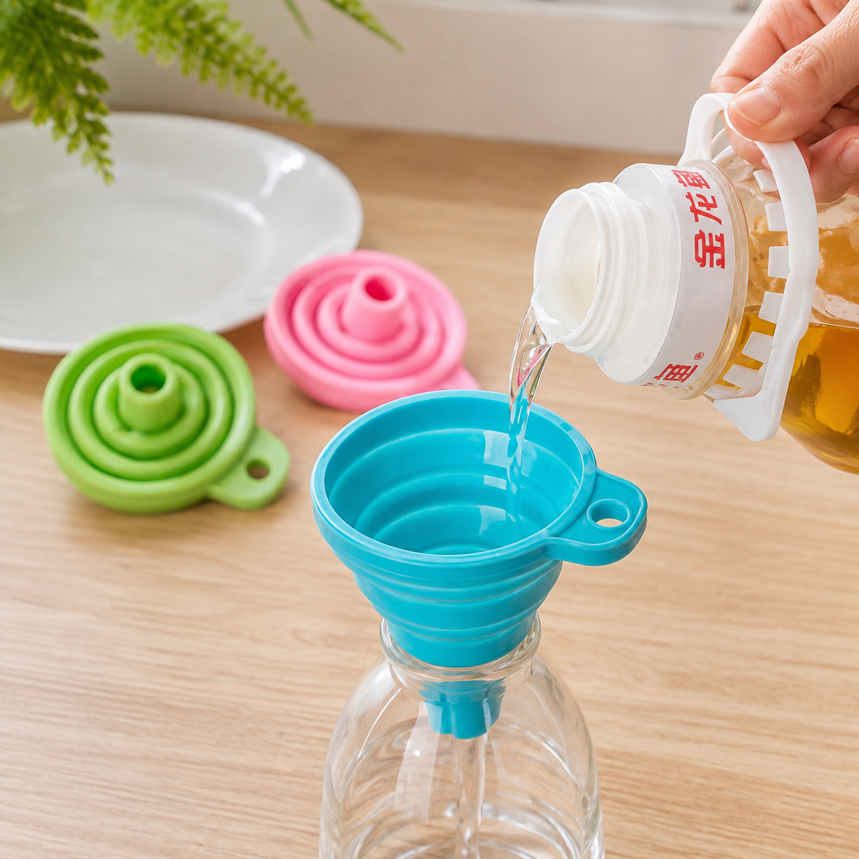 Collapsible Silicone Funnel