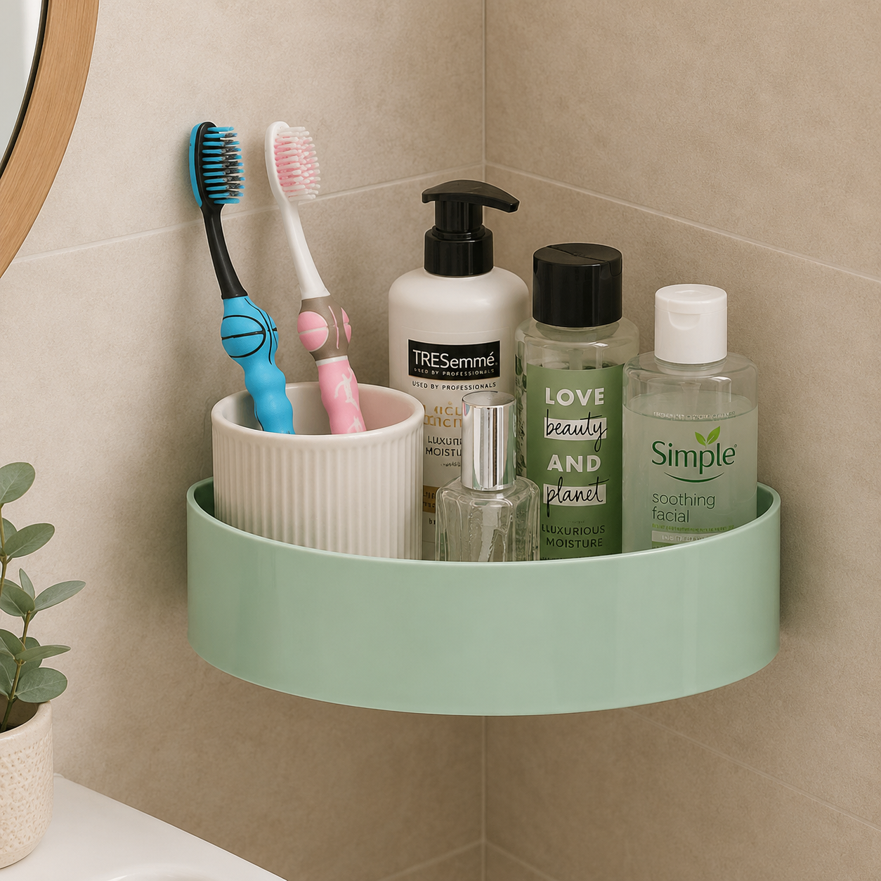 Triangular Corner Storage Shelf