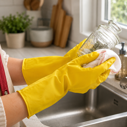 Long Rubber Dishwashing Gloves