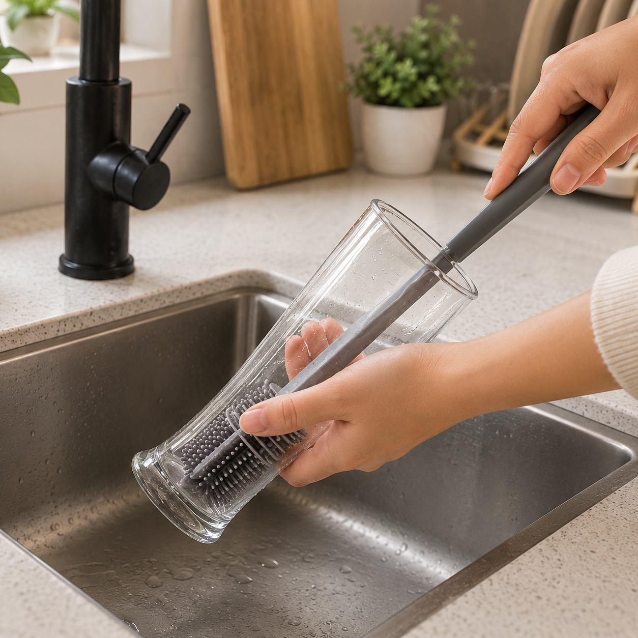 Long Handle Bottle Cleaning Brush