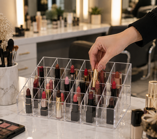 24 Slot Clear Acrylic Lipstick Organizer