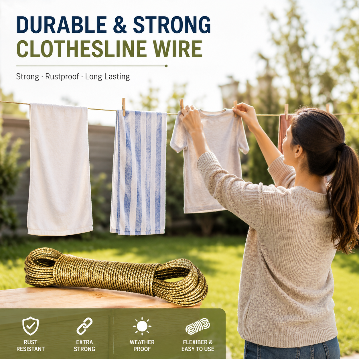 Durable Clothesline Wire Rope