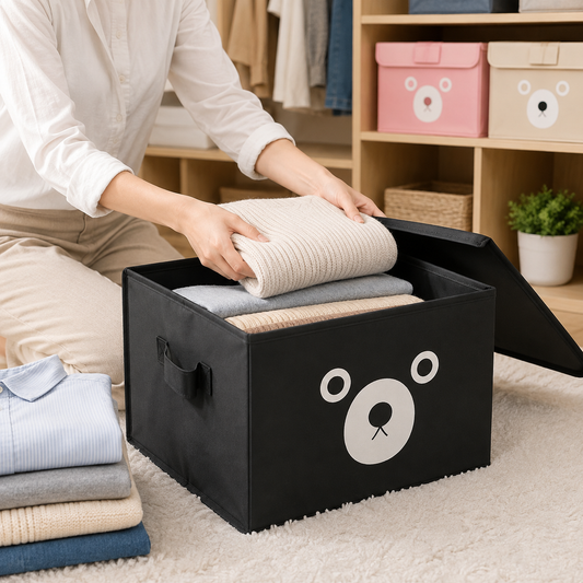 Foldable Storage Box with Lid