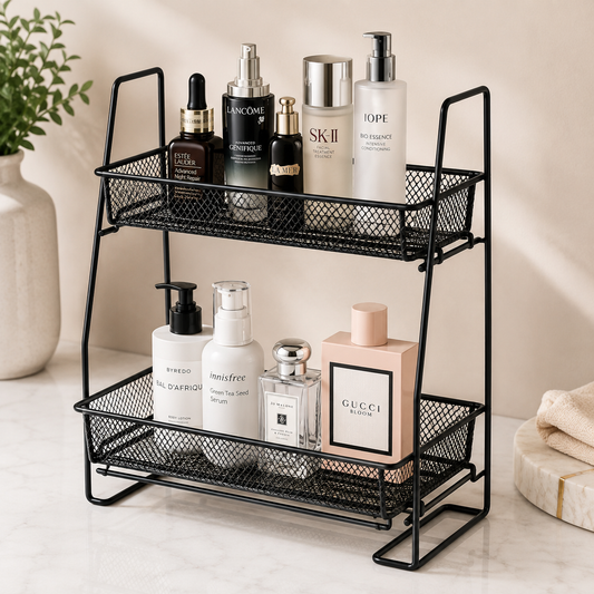 Tier Wire Mesh Storage Shelf Organizer