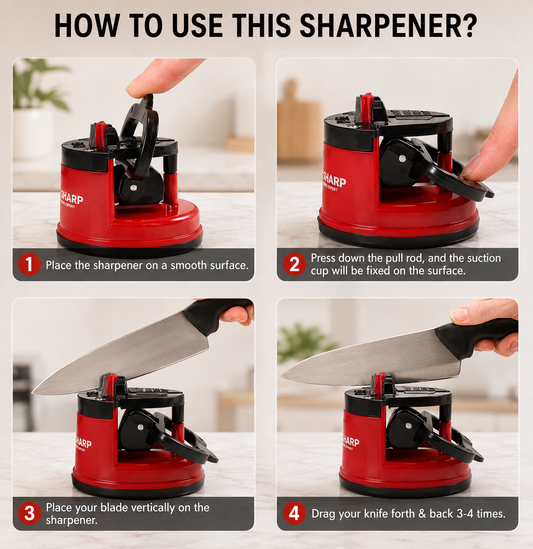 Professional 3 Stage Kitchen Knife Sharpener