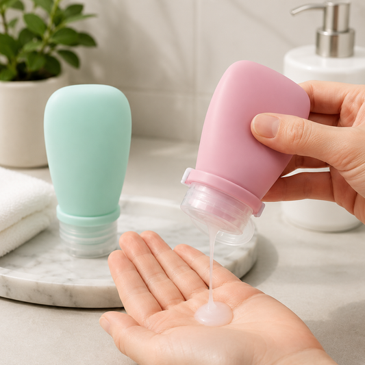Silicone Travel Toiletry Bottles 30ML and 60 ML available