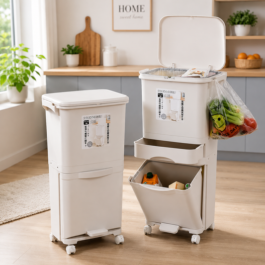 Multi Compartment Recycling Bin