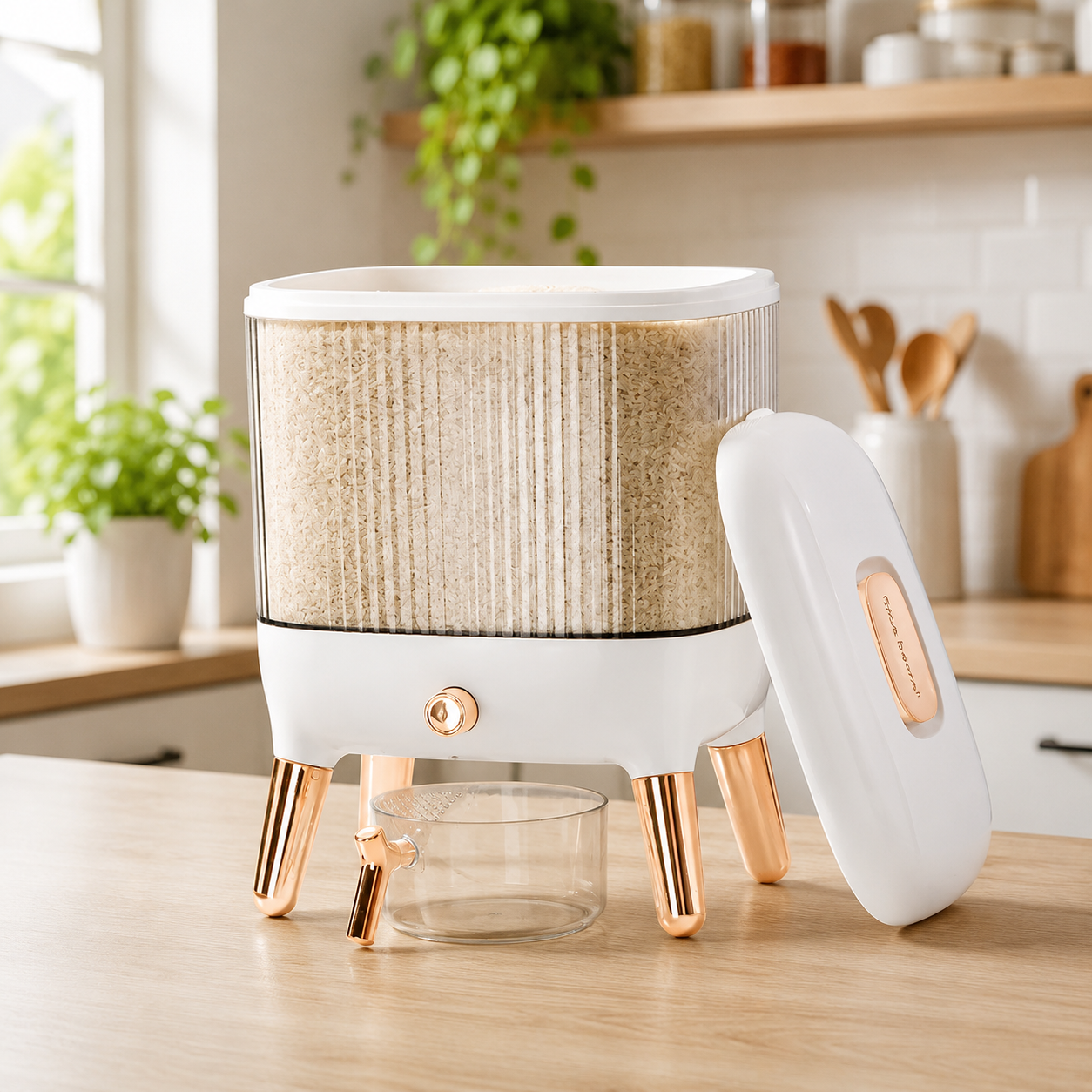 Airtight Grain Storage Container for Rice,