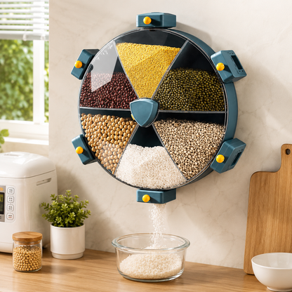 Wall Mounted Rotating Grain Dispenser