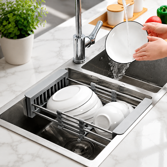 Expandable Over Sink Dish Drying Rack