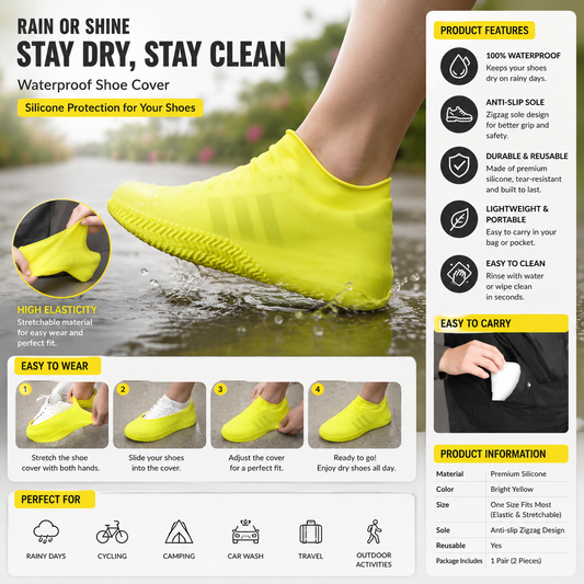 Waterproof Reusable Rain Boot Covers