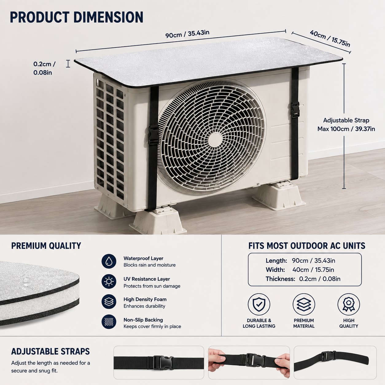 AC Unit Sun Shade Cover