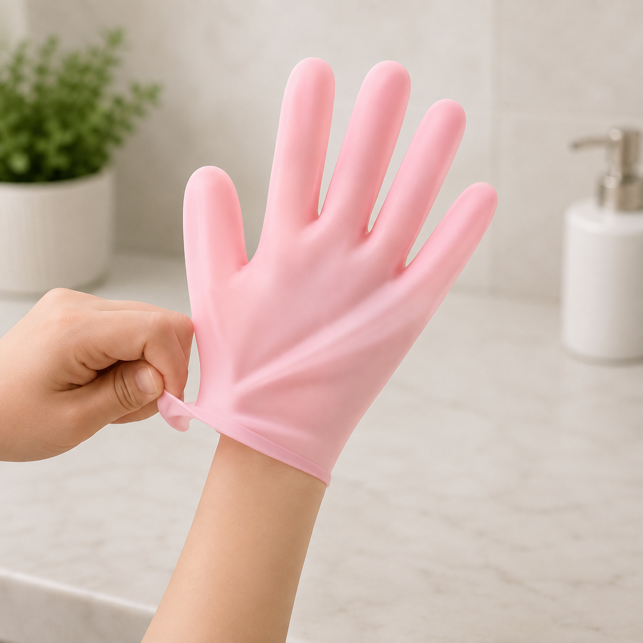 Silicone Moisturizing Gloves (1 Pack)