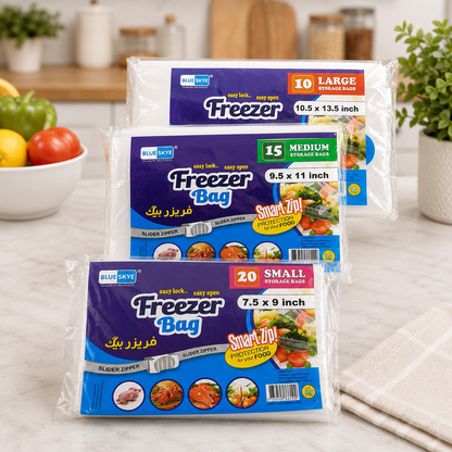 Freezer Storage Bags with Slider