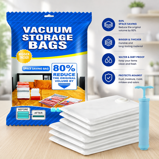 Vacuum Storage Bags with Hand Pump