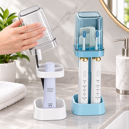 Multi-Function Bathroom Organizer Stand for Toothbrush