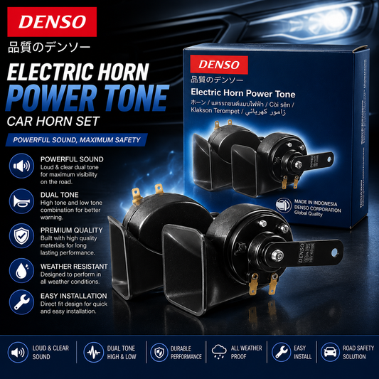 Denso Electric Horn Power Tone Car Horn Set