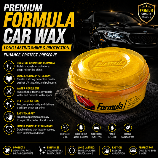 Premium Formula Car Wax | Long Lasting Shine & Paint Protection