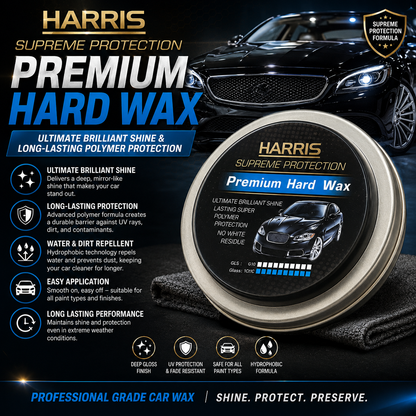 Harris Supreme Protection Premium Hard Wax – Ultimate Brilliant Shine & Long-Lasting Polymer Protection