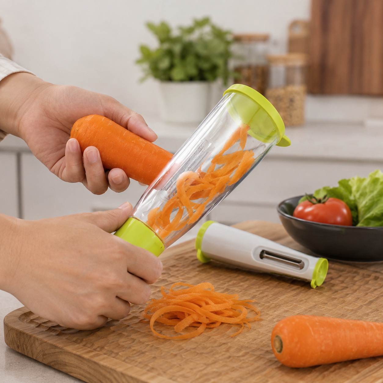 Multifunctional Vegetable Peeler with Container
