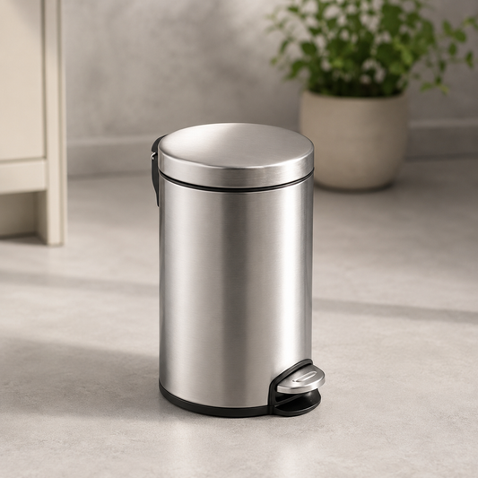 5L Soft Close Step On Trash Can with Foot Pedal,