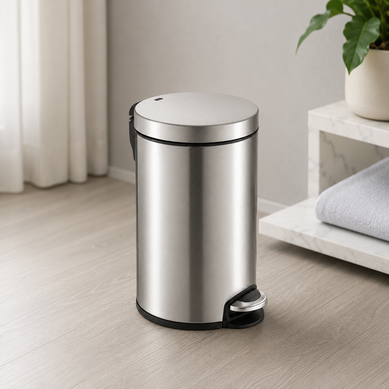 8L Soft Close Step On Trash Can with Foot Pedal