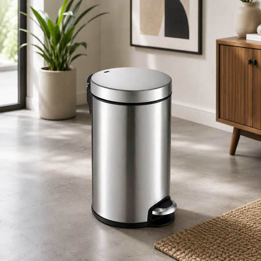20L Soft-Close Step-On Trash Can with Foot Pedal,