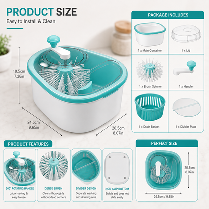 Large Capacity Vegetable Washer & Dryer